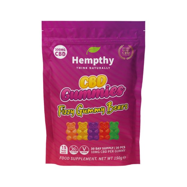 Hempthy CBD Fizzy Gummy Bears 300mg CBD SWEETS & GUMMIES - XMANIA Ireland