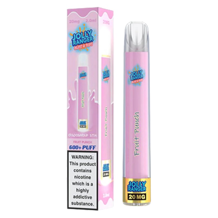 FRUIT PUNCH Jolly Ranger Disposable Vape Pens Glow & Vape – 20mg DISPOSABLE VAPE BARS - XMANIA Ireland