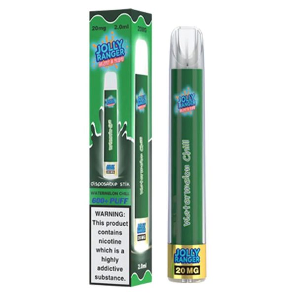 WATERMELON CHILL Jolly Ranger Disposable Vape Pens Glow & Vape - 20mg