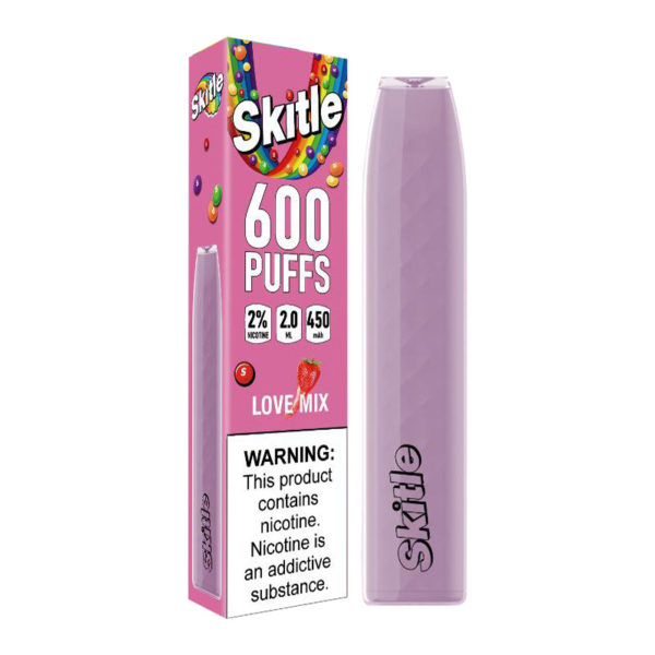 Love Mix Skitle Bar Disposable Vape Pod Kit 600 Puffs SKITLE BAR - XMANIA Ireland