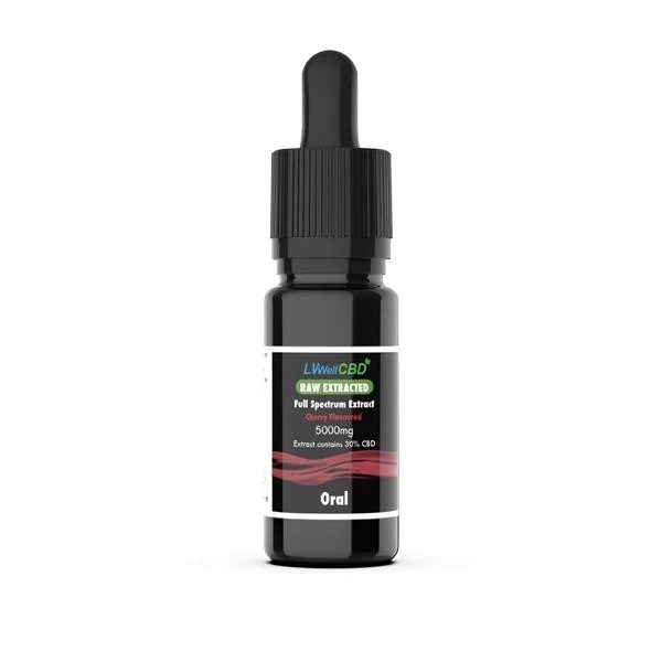 LVWell CBD 5000mg Raw Cherry Oral Drops – 10ml Full Spectrum CBD Oil - XMANIA Ireland 3