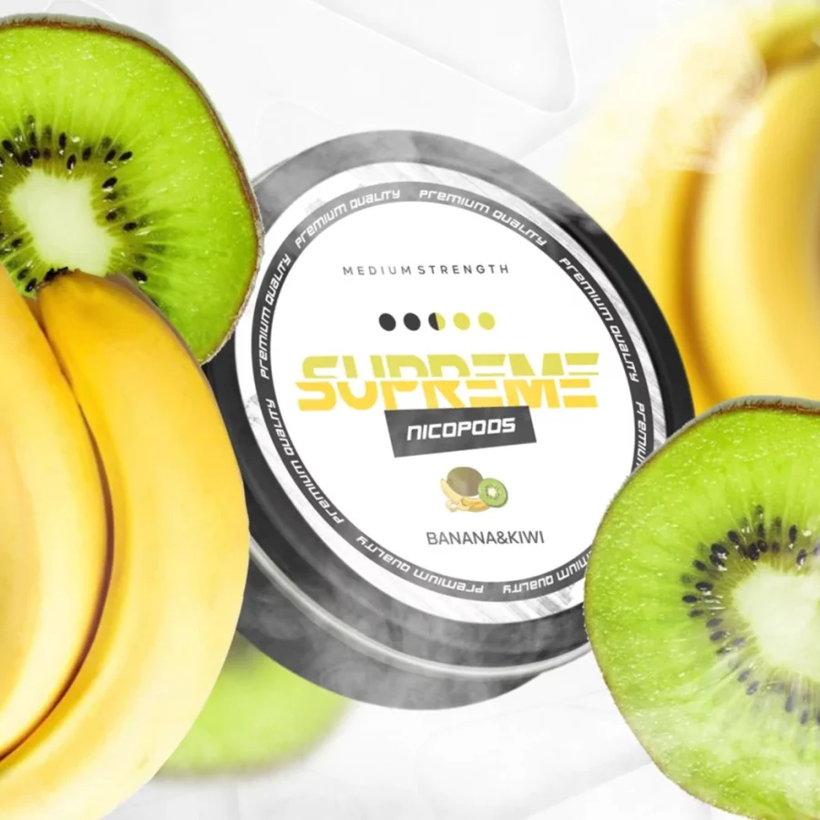 Supreme Banana Kiwi SNUS/NICOTINE POUCHES - XMANIA Ireland