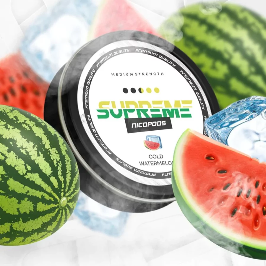 Supreme Cold Watermelon SNUS/NICOTINE POUCHES - XMANIA Ireland