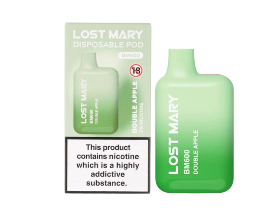 Lost Mary BM600 – Double Apple (Disposable Pod Kit) 20MG DISPOSABLE VAPE BARS - XMANIA Ireland