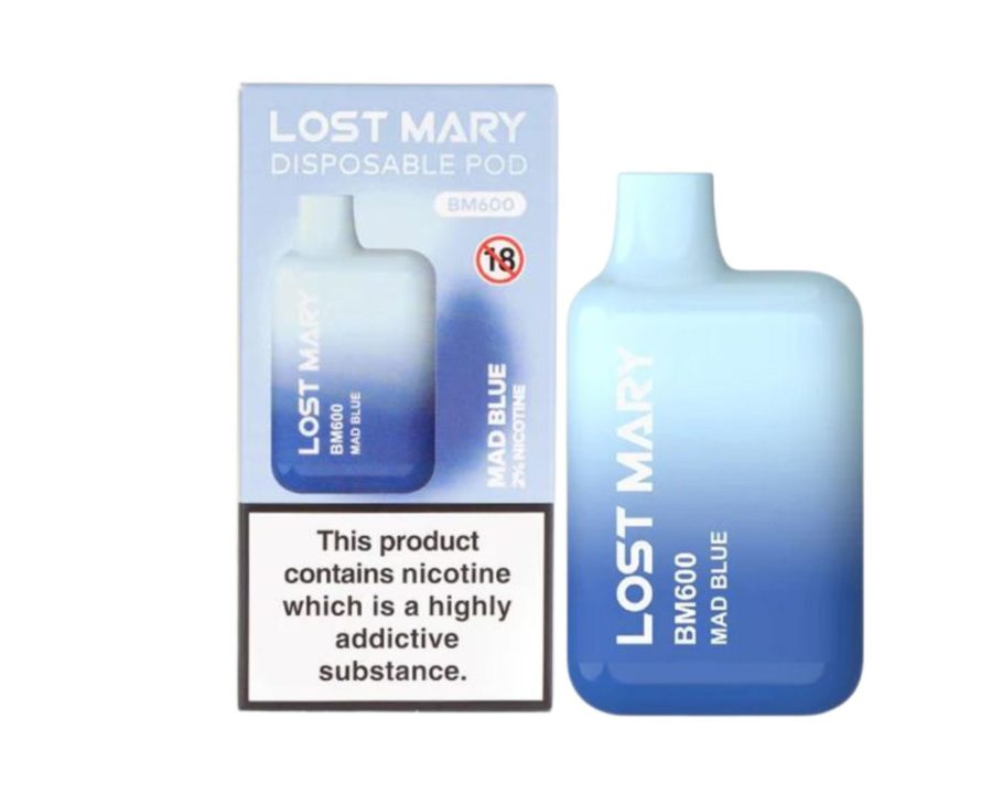 Lost Mary BM600 – Mad Blue (Disposable Pod Kit) 20MG DISPOSABLE VAPE BARS - XMANIA Ireland 2