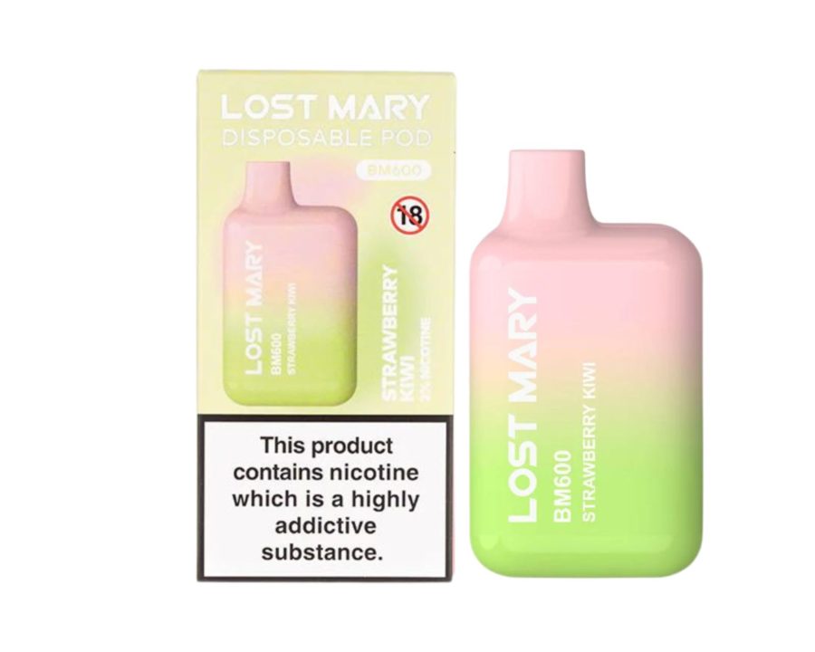 Lost Mary BM600 – Strawberry Kiwi (Disposable Pod Kit) 20MG DISPOSABLE VAPE BARS - XMANIA Ireland 2