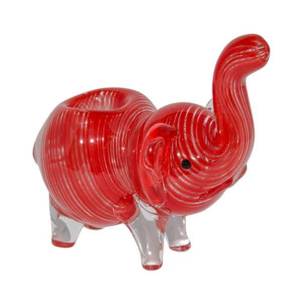 Inside Out Double Glass Pipe Elephant