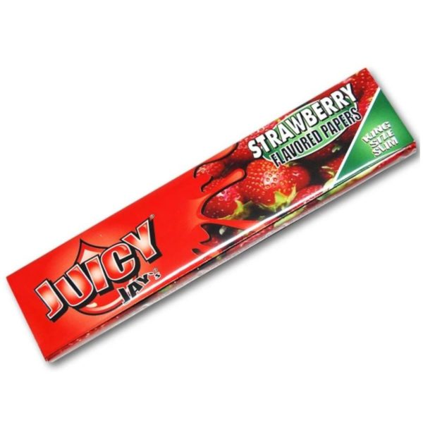 Juicy Jay’s Flavoured Kingsize Slim – Strawberry 420 SUPPLIES - XMANIA Ireland