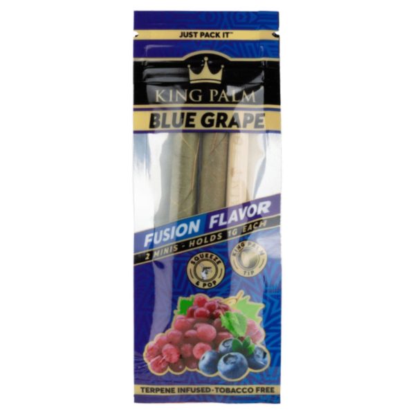 King Palm Mini Leaf Rolls 2 – Blue Grape 420 SUPPLIES - XMANIA Ireland
