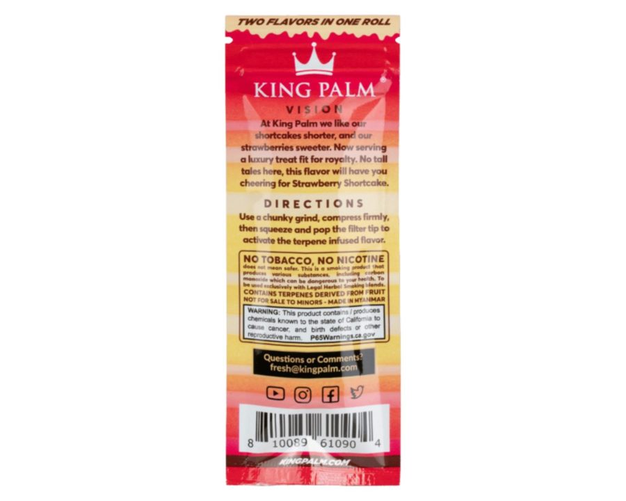 King Palm Mini Leaf Rolls 2 – Strawberry Shortcake 420 SUPPLIES - XMANIA Ireland 7