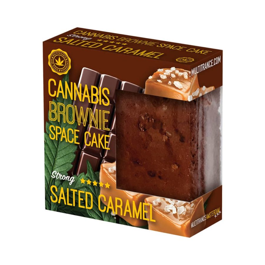 Multitrance Original Amsterdam – Cannabis Salted Caramel Brownie (Strong Sativa Flavour) CBD BROWNIES & COOKIES - XMANIA Ireland 3
