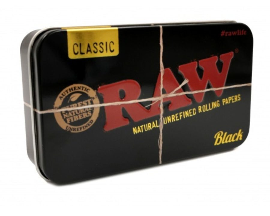 RAW Black Rolling Tin 420 SUPPLIES - XMANIA Ireland 2