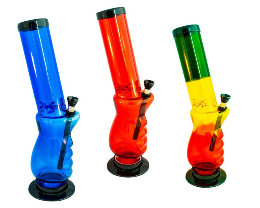 Slanted Acrylic Bong 32cm – MultiColoured SMOKING SUPPLIES - XMANIA Ireland 3