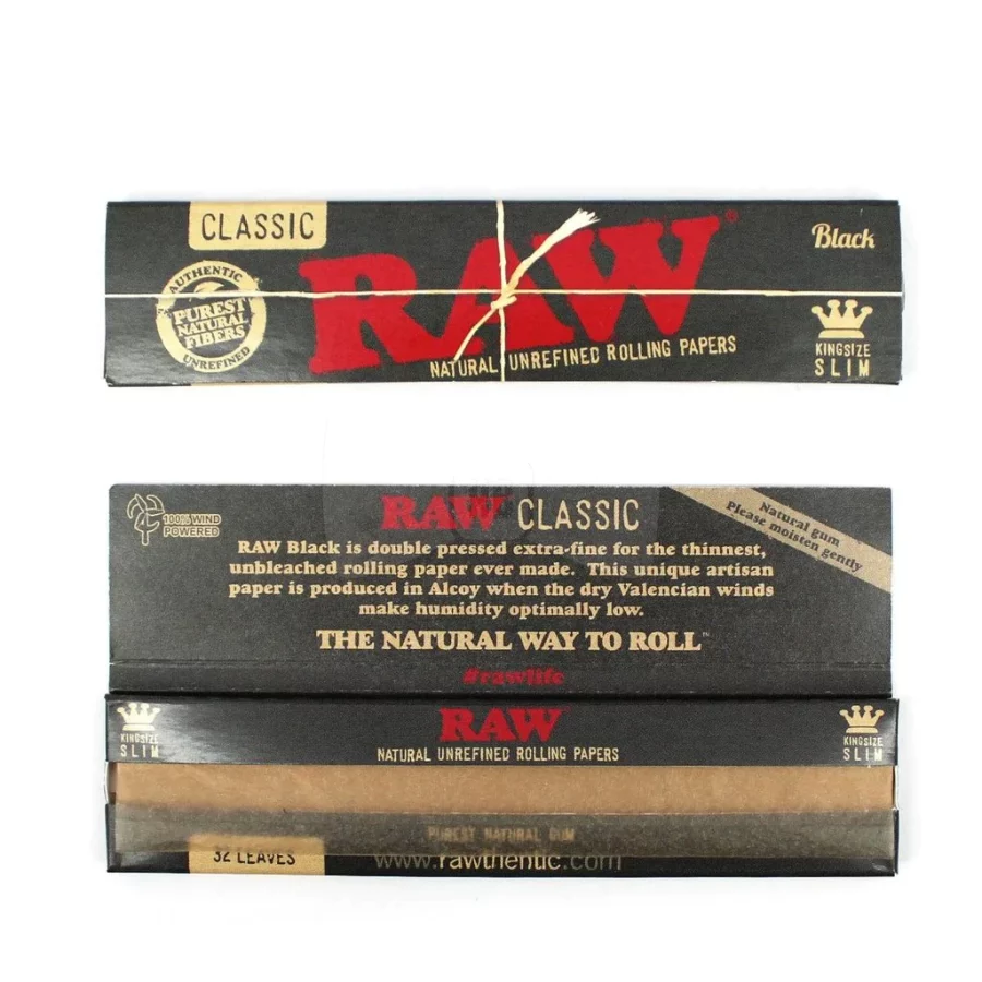RAW BLACK 110mm Kingsize Rolling Paper 420 SUPPLIES - XMANIA Ireland 4