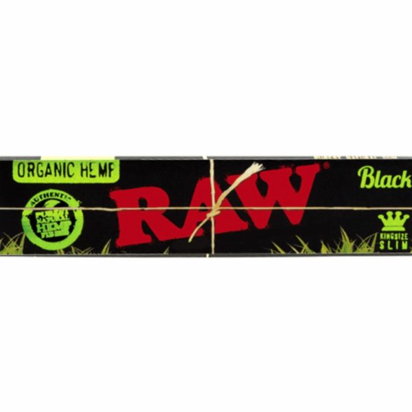 RAW Black Organic Hemp Kingsize Slim
