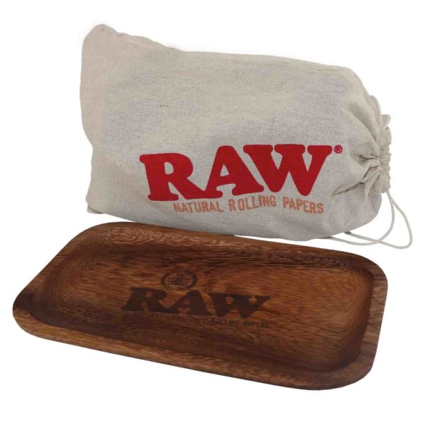 RAW Wooden Rolling Tray + Hemp Bag 420 SUPPLIES - XMANIA Ireland