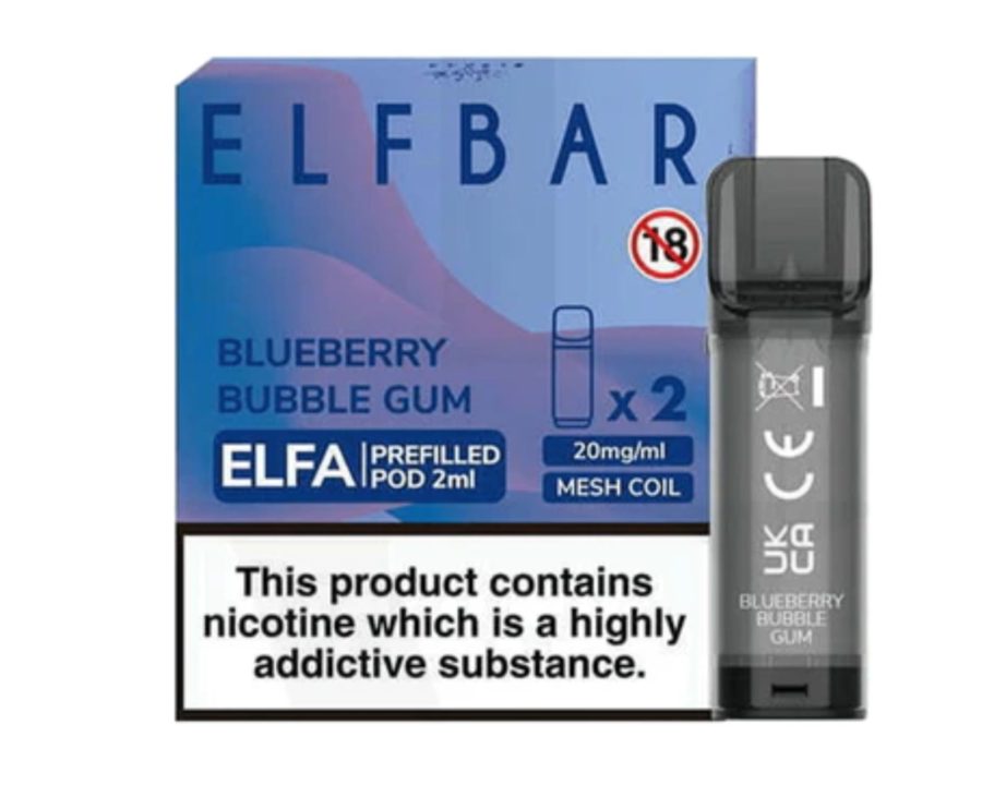 ELFA Replacement Prefilled Pods – Blueberry Bubblegum VAPING - XMANIA Ireland