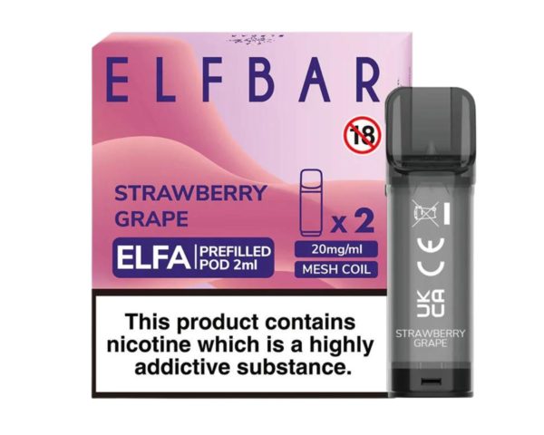 ELFA Replacement Prefilled Pods - Strawberry Grape Flavour