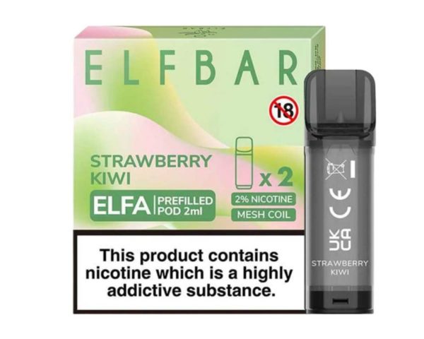 ELFA Replacement Prefilled Pods - Strawberry Kiwi Flavour