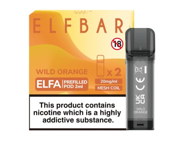 ELFA Replacement Prefilled Pods - Wild Orange Flavour