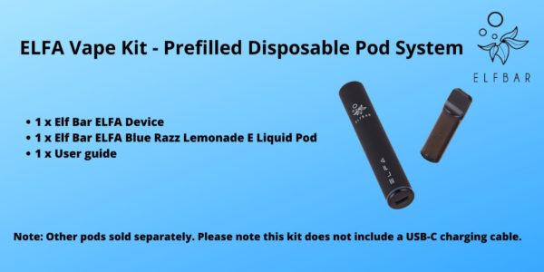 ELFA Vape Kit - Prefilled Disposable Pod System