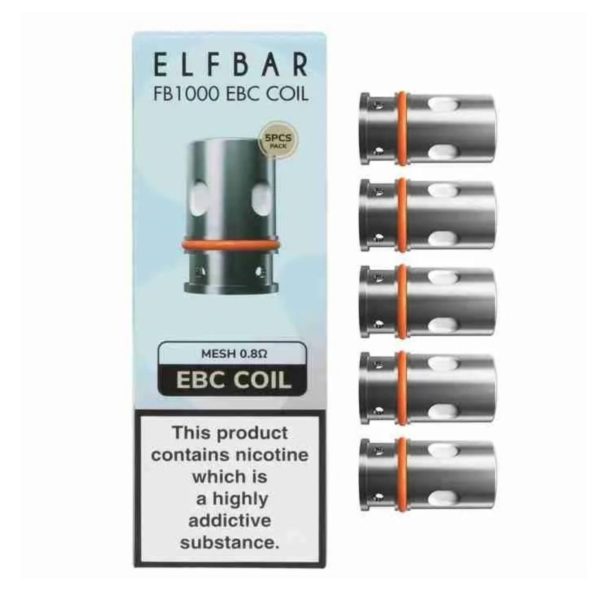 Elf Bar FB1000 EBC Replacement Coils (PACK OF 5) VAPING - XMANIA Ireland