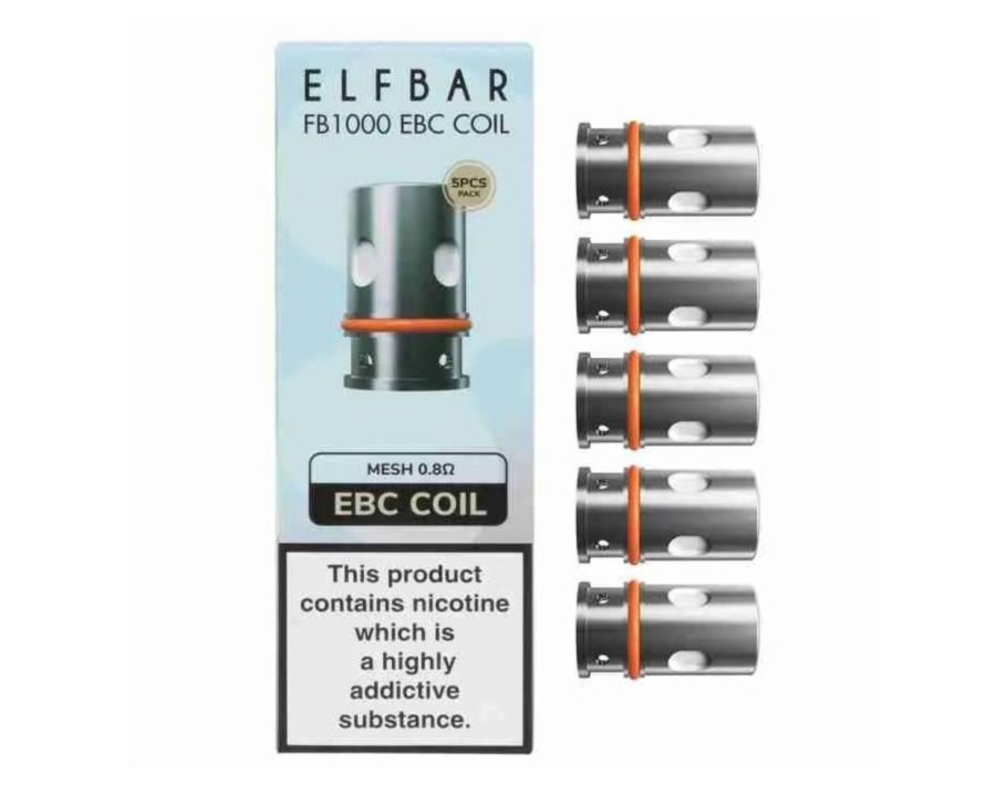 Elf Bar FB1000 EBC Replacement Coils 5 Pack VAPING - XMANIA Ireland 5