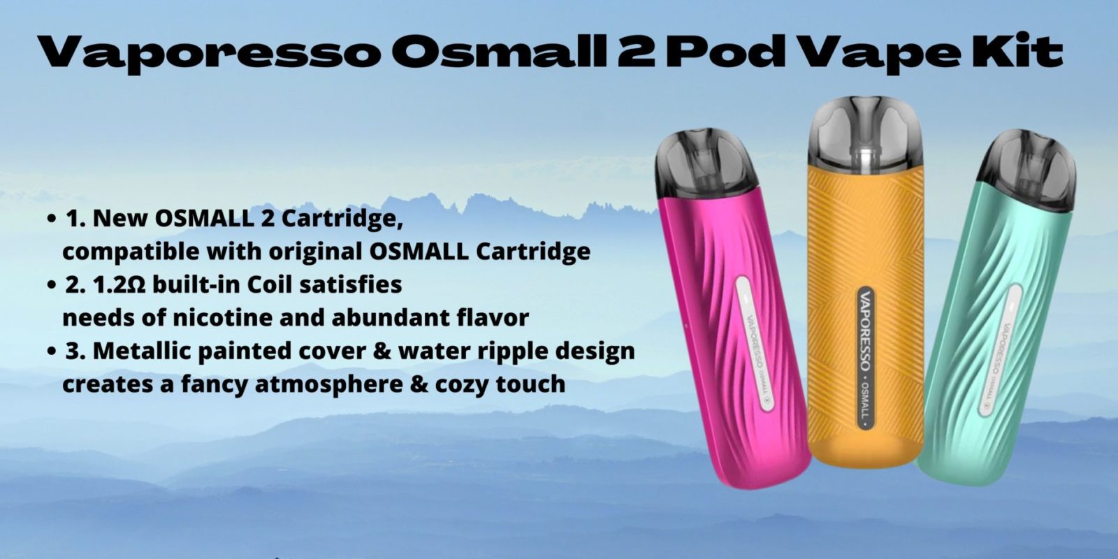Vaporesso Osmall 2 Replacement Pods 1.2ohm VAPING - XMANIA Ireland 12