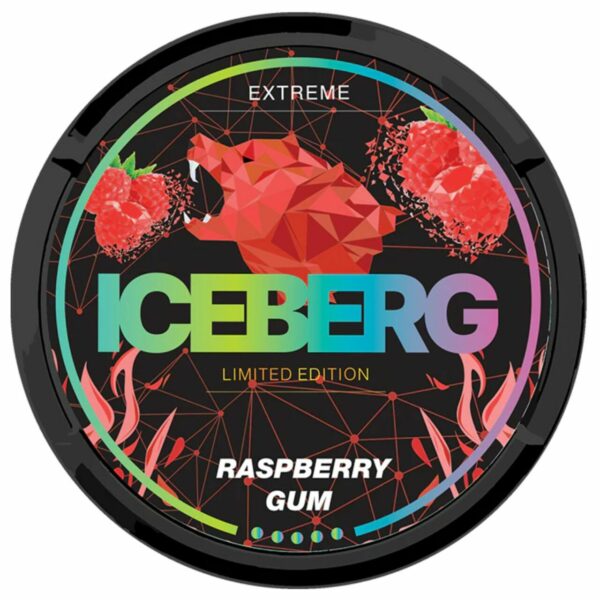 Iceberg Raspberry Gum SNUS/NICOTINE POUCHES - XMANIA Ireland