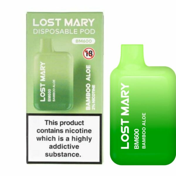 Lost Mary BM600 – Bamboo Aloe (Disposable Pod Kit) 20MG DISPOSABLE VAPE BARS - XMANIA Ireland 11
