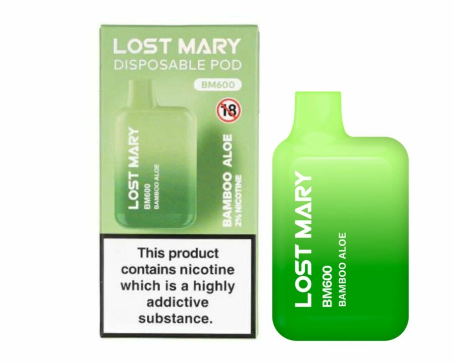 Lost Mary BM600 – Bamboo Aloe (Disposable Pod Kit) 20MG DISPOSABLE VAPE BARS - XMANIA Ireland 2