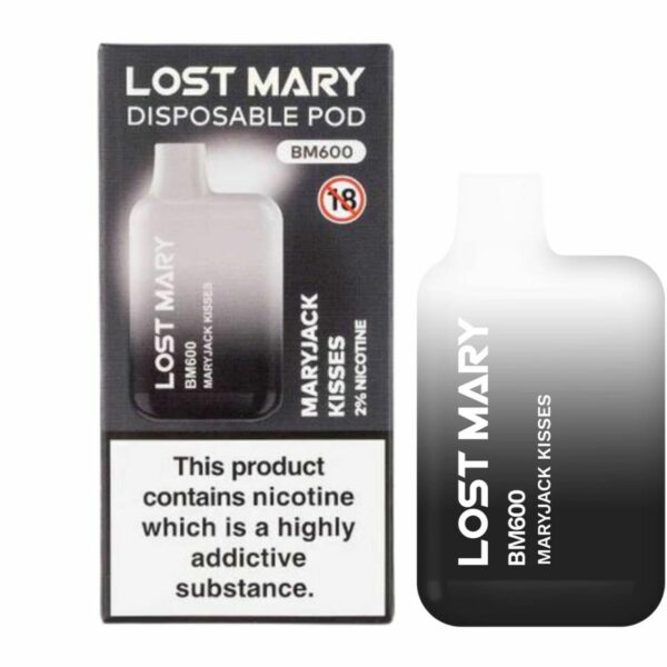 Lost Mary BM600 – Maryjack Kisses (Disposable Pod Kit) 20MG DISPOSABLE VAPE BARS - XMANIA Ireland 7