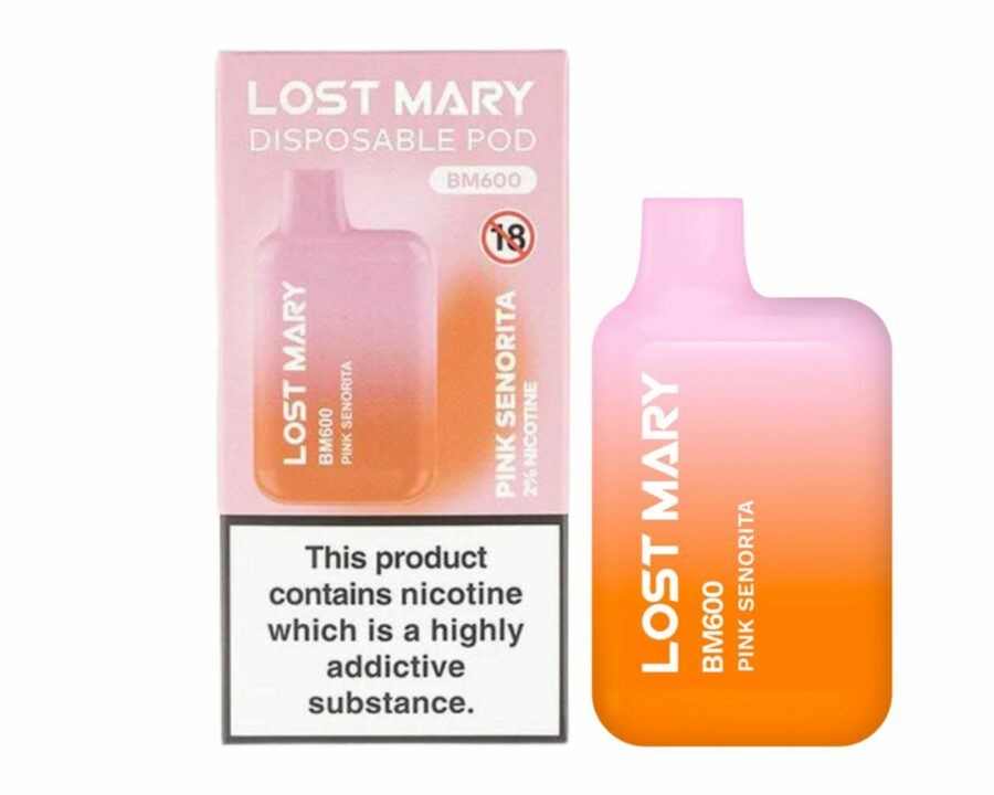 Lost Mary BM600 – Pink Senorita (Disposable Pod Kit) 20MG DISPOSABLE VAPE BARS - XMANIA Ireland 2