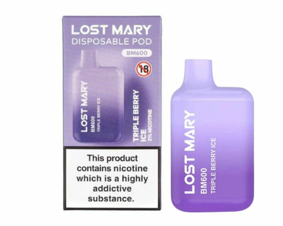 Lost Mary BM600 – Triple Berry Ice (Disposable Pod Kit) 20MG DISPOSABLE VAPE BARS - XMANIA Ireland