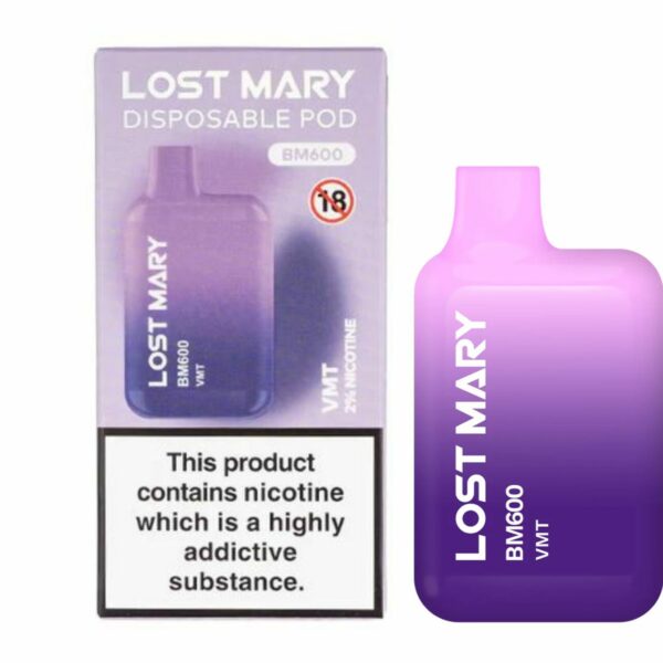 Lost Mary BM600 – VMT (Disposable Pod Kit) 20MG DISPOSABLE VAPE BARS - XMANIA Ireland