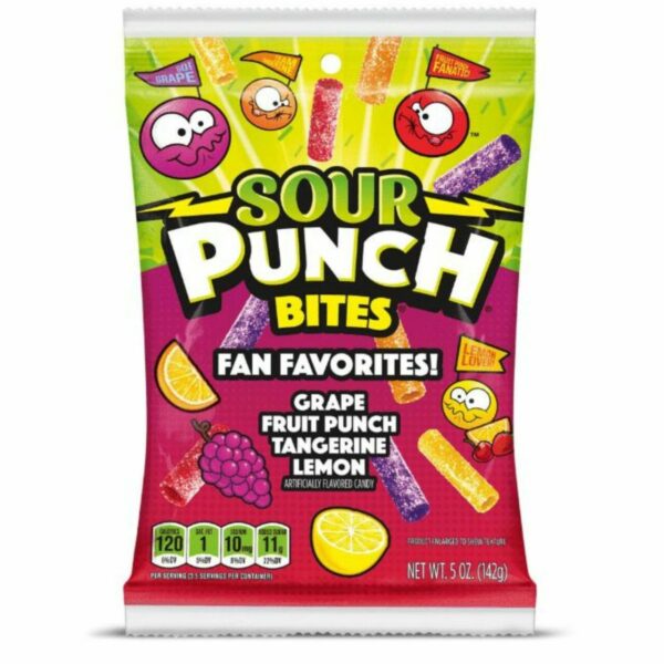 Sour Punch Fan Favorites Bites Peg 142g AMERICAN SNACKS - XMANIA Ireland