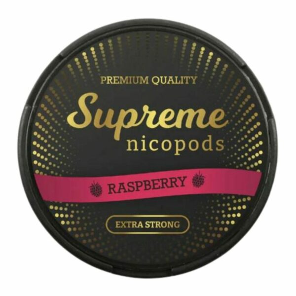 Supreme Raspberry SNUS/NICOTINE POUCHES - XMANIA Ireland