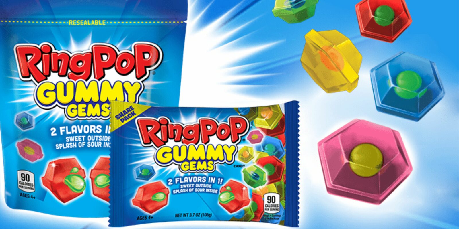 Topps Ring Pop Gummy Gems 105G AMERICAN SNACKS - XMANIA Ireland 7