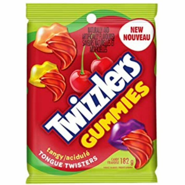 Twizzlers Gummies Tongue Twister Tangy 182G AMERICAN SNACKS - XMANIA Ireland