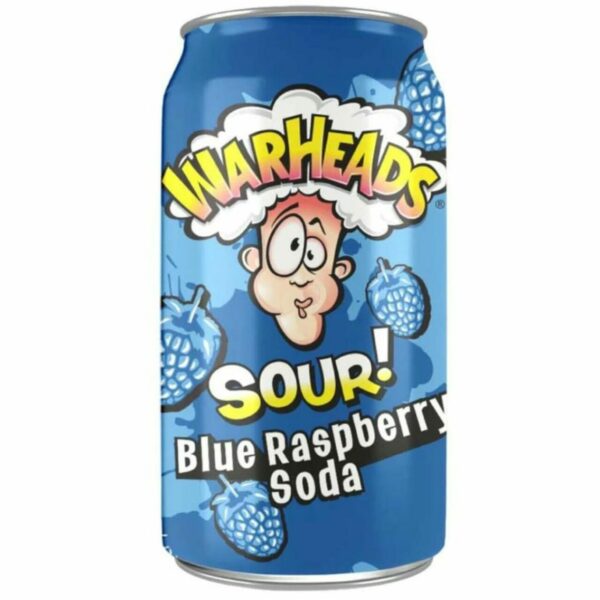 Warheads Blue Raspberry Sour Soda 355ML Warheads - XMANIA Ireland