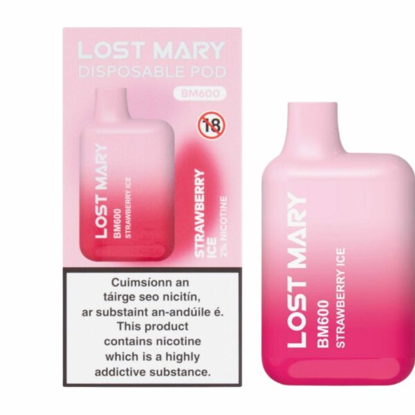 Lost Mary BM600 – Strawberry Ice (Disposable Pod Kit) 20MG DISPOSABLE VAPE BARS - XMANIA Ireland