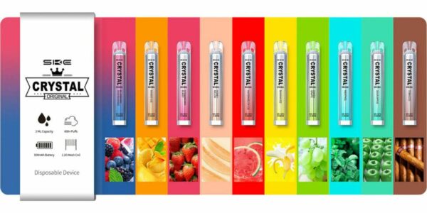 Crystal Vape Bar Flavours