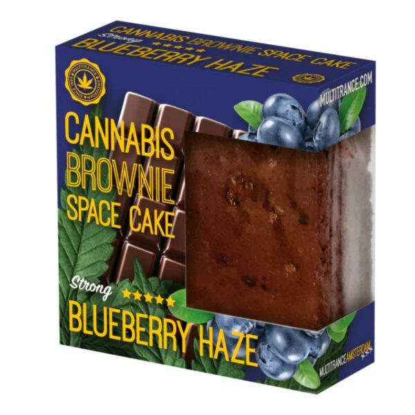 Multitrance Original Amsterdam – Cannabis Blueberry Brownie (Strong Sativa Flavour) CBD BROWNIES & COOKIES - XMANIA Ireland