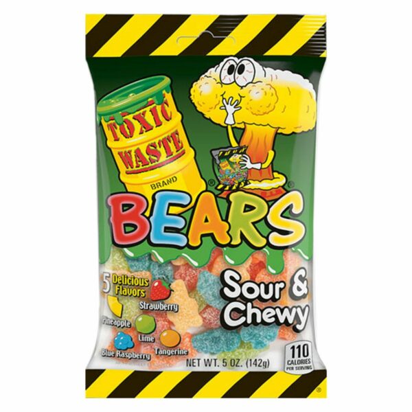 Toxic Waste Sour Gummy Bears 143G Hawaiian Punch - XMANIA Ireland