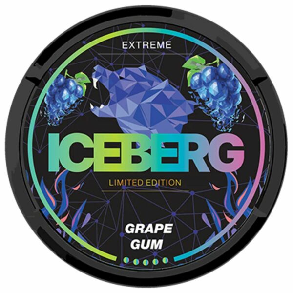 Iceberg Grape Gum SNUS/NICOTINE POUCHES - XMANIA Ireland 11
