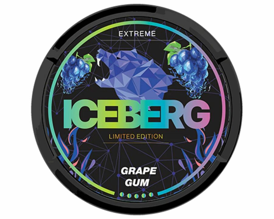 Iceberg Grape Gum SNUS/NICOTINE POUCHES - XMANIA Ireland 2