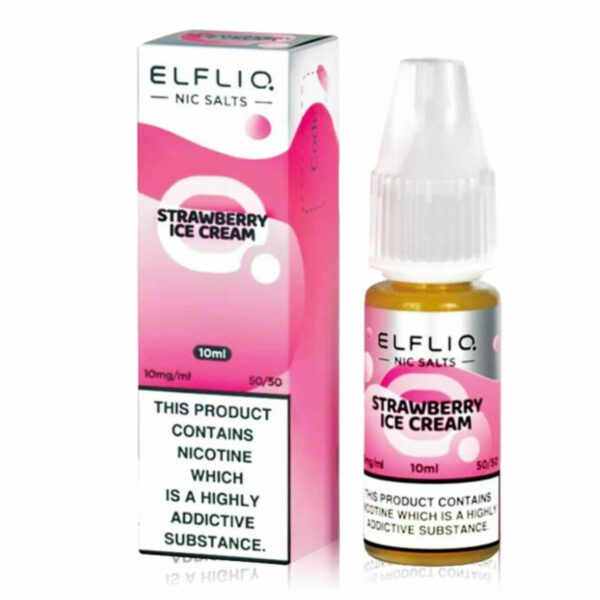 Elfliq – Strawberry Ice Cream (The Official ElfBar Nic Salt Liquid) VAPING - XMANIA Ireland