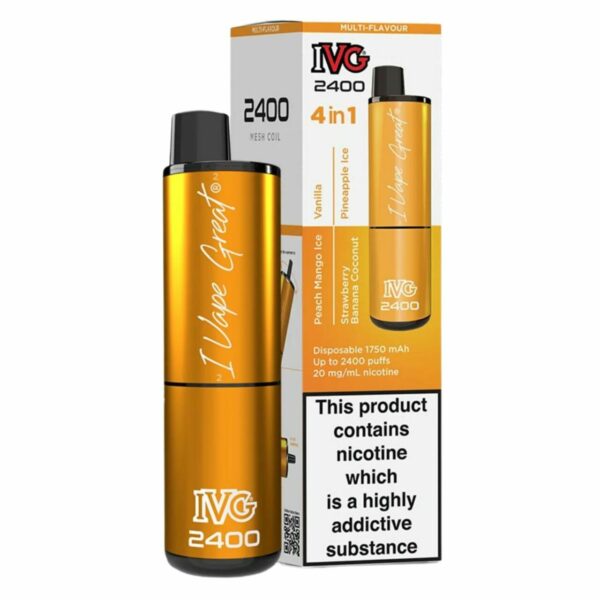 IVG 2400 – Multi Pack – Exotic Edition (Disposable Pod Kit) 20MG DISPOSABLE VAPE BARS - XMANIA Ireland 11