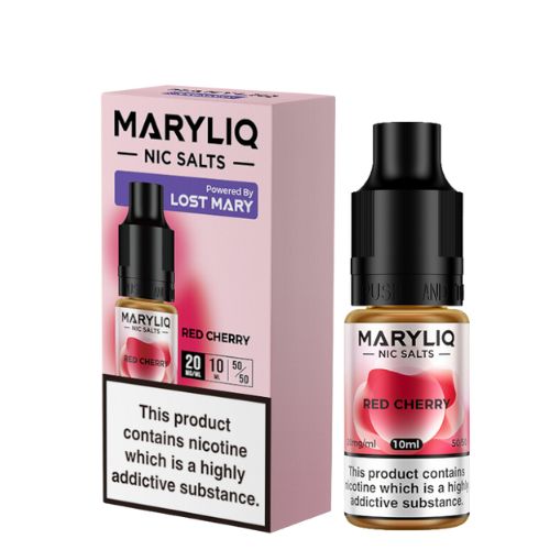 MARYLIQ – RED CHERRY (The Official Lost Mary Nic Salt Liquid) VAPING - XMANIA Ireland
