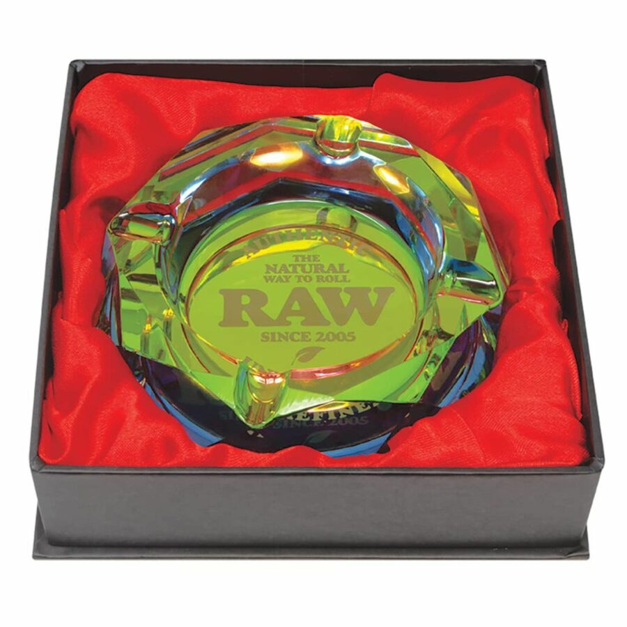 RAW Rainbow Glass Ashtray 420 SUPPLIES - XMANIA Ireland 4